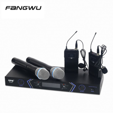 Top Quality Dual Mic 2 Channels Handheld Wireless Microphone For Teaching